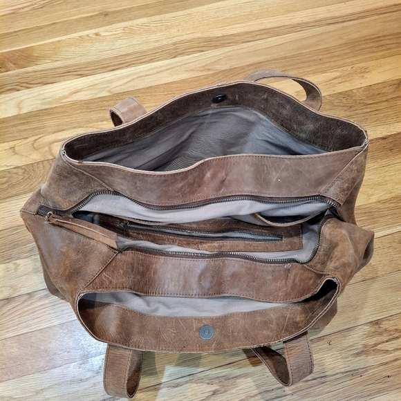 Rachel Utility Able Crossbody Brown Leather Tote Bag Os Rachel Utility - Picture 3 of 6